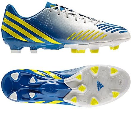 Chuteira Predator LZ TRX FG - Azul c/ amarelo