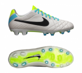 C021 Nike Tiempo IV Legend FG - Branca com Azul