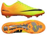 C01 Chuteira Nike Mercurial Vapor IX FG - Amarelo c/ laranja