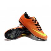 Chuteira Nike Mercurial Vapor IX FG - Laranja com dourado