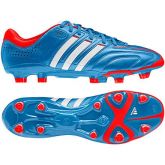 Chuteira Adipure 11PRO TRX FG - Azul c Vermelho