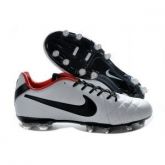 C024 Nike Tiempo IV Legend FG - Branco c/ Vermelho
